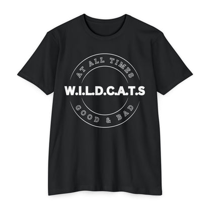 Wildcats Christian White Letters & Picture