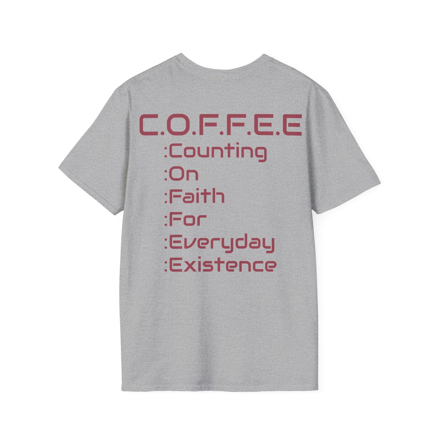 Adult Coffee Christian Marron Words Only