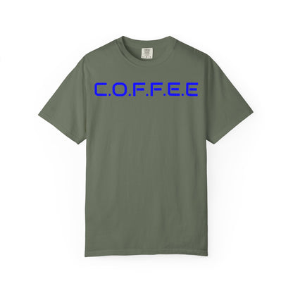 Adult Coffee Christian Blue Words Only