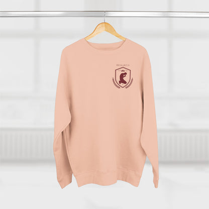 Heights Christian Marron Letters & Image Crewneck