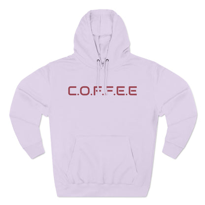 Adult Coffee Christian Marron Words Only Hoodie
