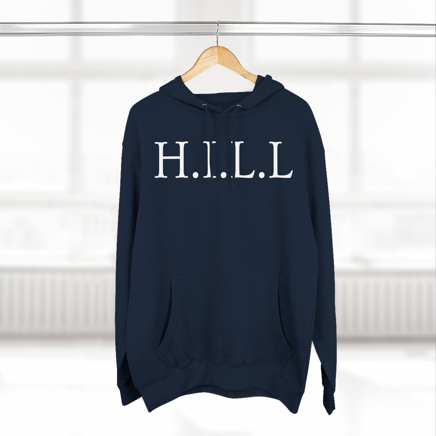 Adult Hill Christian White Words Pullover Hoodie