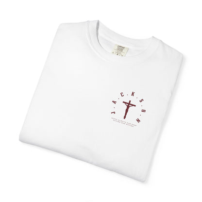 Jackson Believing Christian Marron Letters & Cross