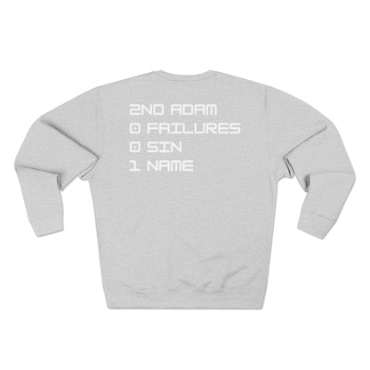 Adult 2001 Christian White Words Crewneck