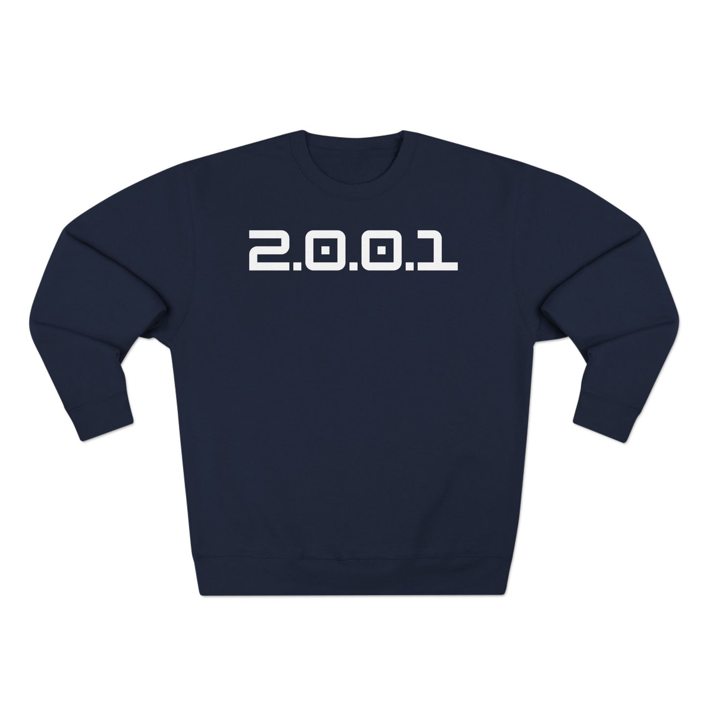 Adult 2001 Christian White Words Crewneck