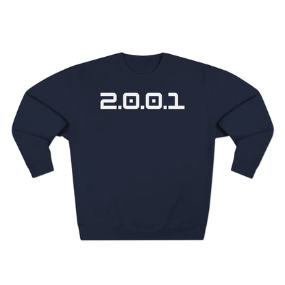 Adult 2001 Christian White Words Crewneck