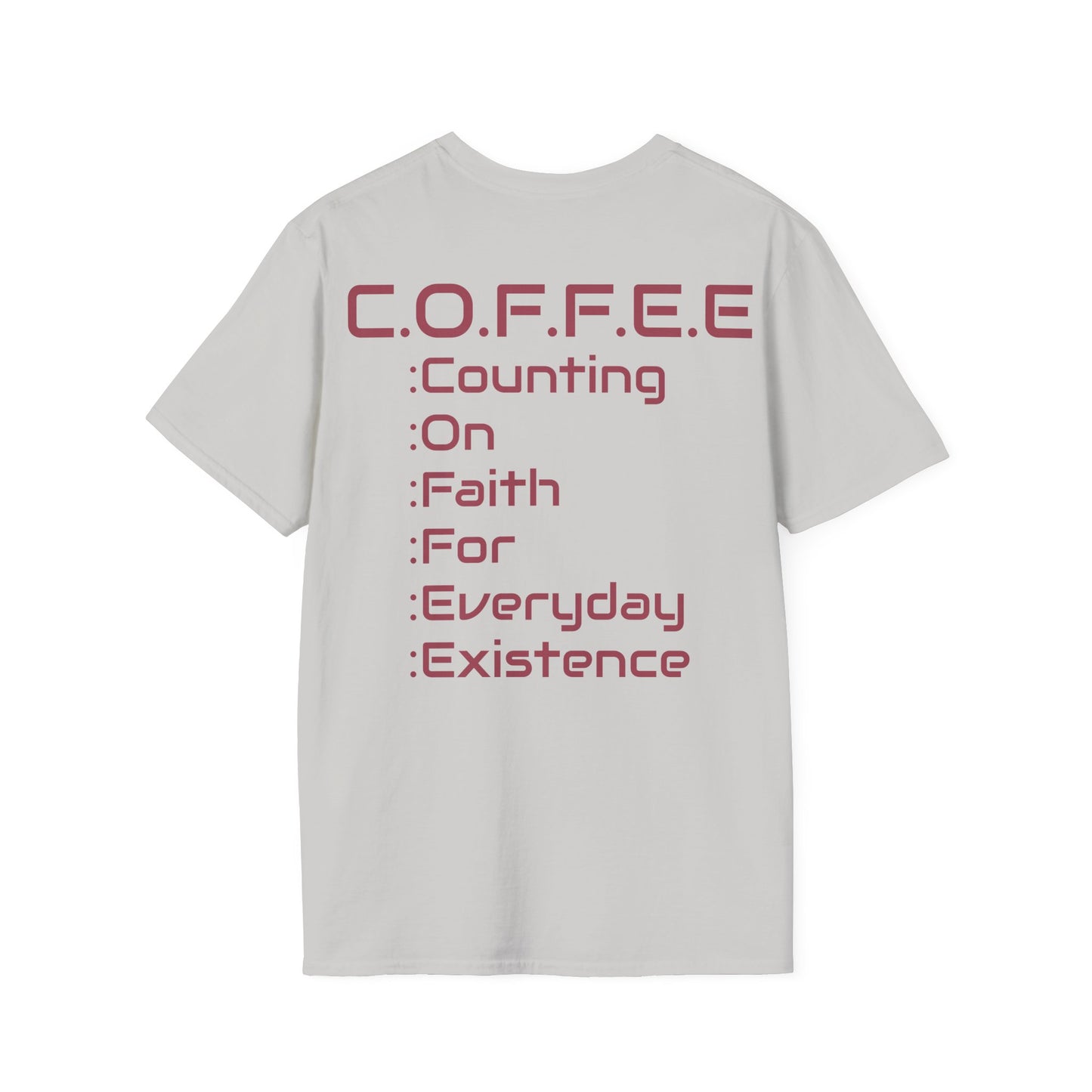 Adult Coffee Christian Marron Words Only
