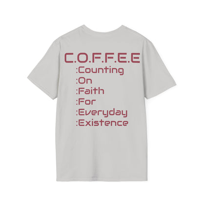 Adult Coffee Christian Marron Words Only