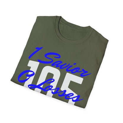 Adult 105 Christian Blue and White Letters