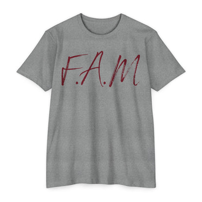 Fam Christian Marron Letters & Image Blended