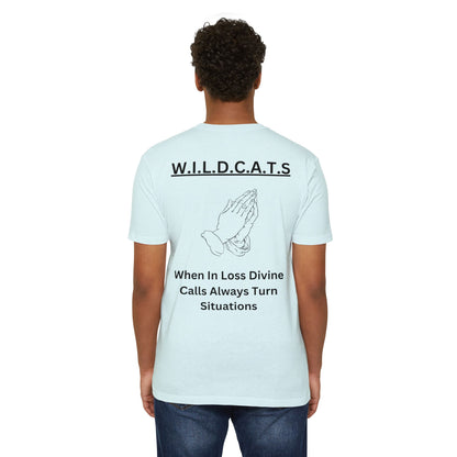 Wildcats Christian Black Letters & Picture