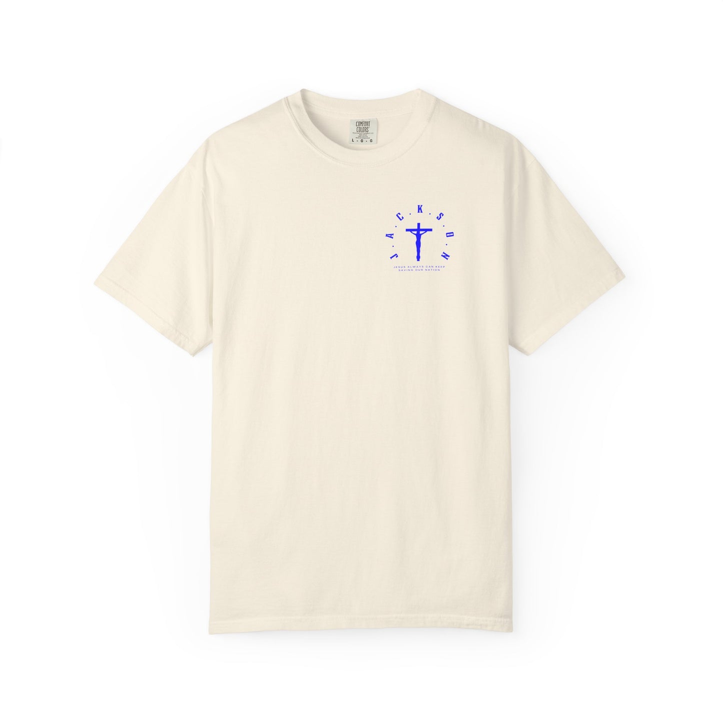 Jackson Believing Christian Blue Letters & Cross