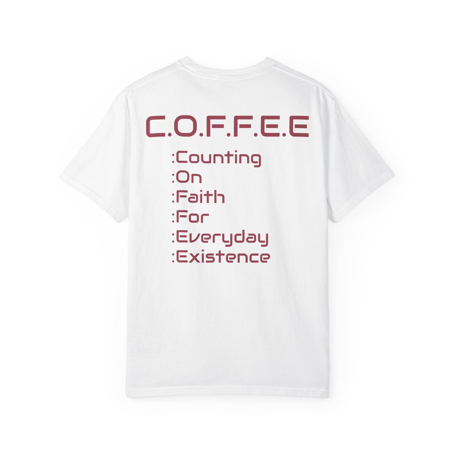 Adult Coffee Christian Marron Words Only