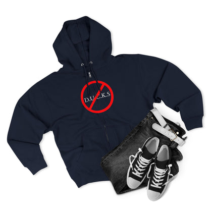Ducks Christian White Words Hoodie Zipper