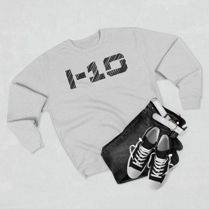 Adult I-10 Christian Black Words Crewneck