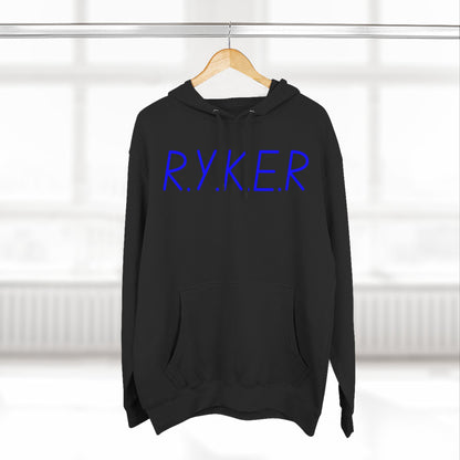 RYKER Christian Blue Letters Hoodie