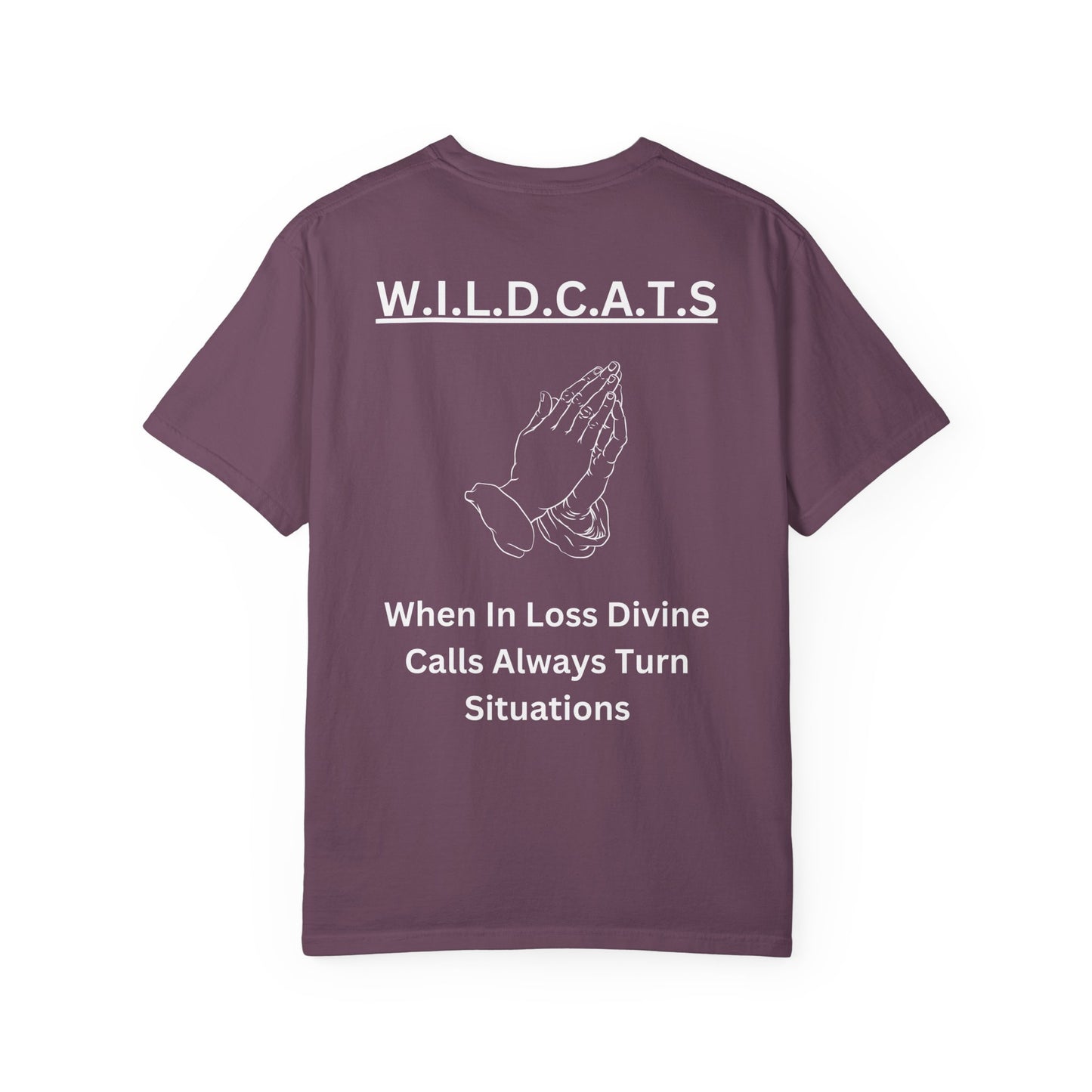Wildcats Christian White Letters & Picture Specialty