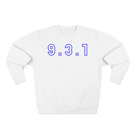 931 Crewneck Blue Words