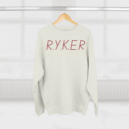RYKER Christian Marron Letters Crewneck
