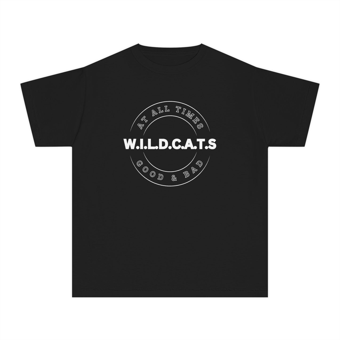 Youth WILDCATS Christian White Words Heavyweight Tee