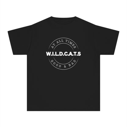 Youth WILDCATS Christian White Words Heavyweight Tee