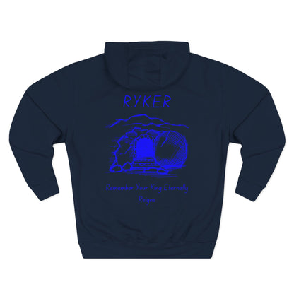 RYKER Christian Blue Letters Hoodie