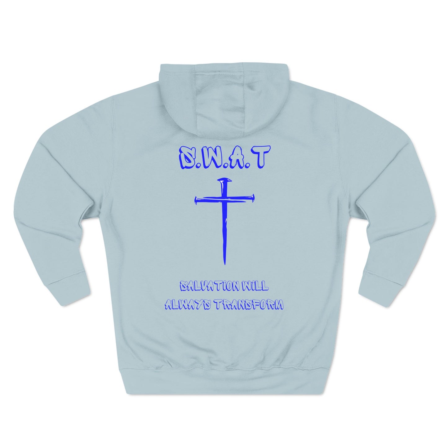 Swat Christian Blue Words Hoodie