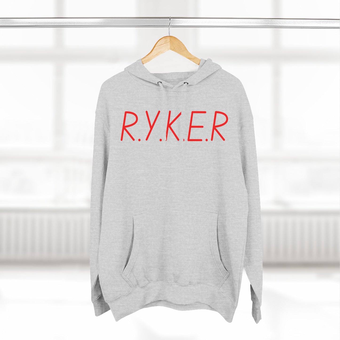 RYKER Christian Red Letters Hoodie