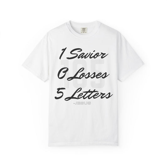 Adult 105 Christian Black and White Letters Heavyweight