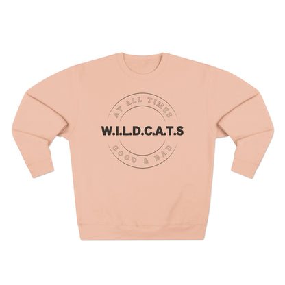 Wildcats Christian Black Letters & Picture Crewneck