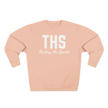 Adult THS Christian White Letters Crewneck