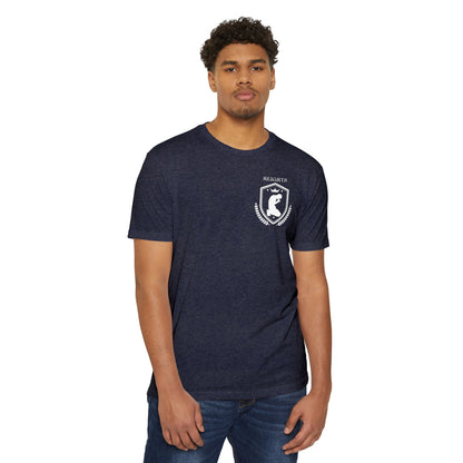 Adult Heights Christian White Letters & Image Premium Tee