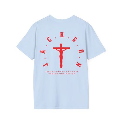 Jackson Believing Christian Red Letters & Cross