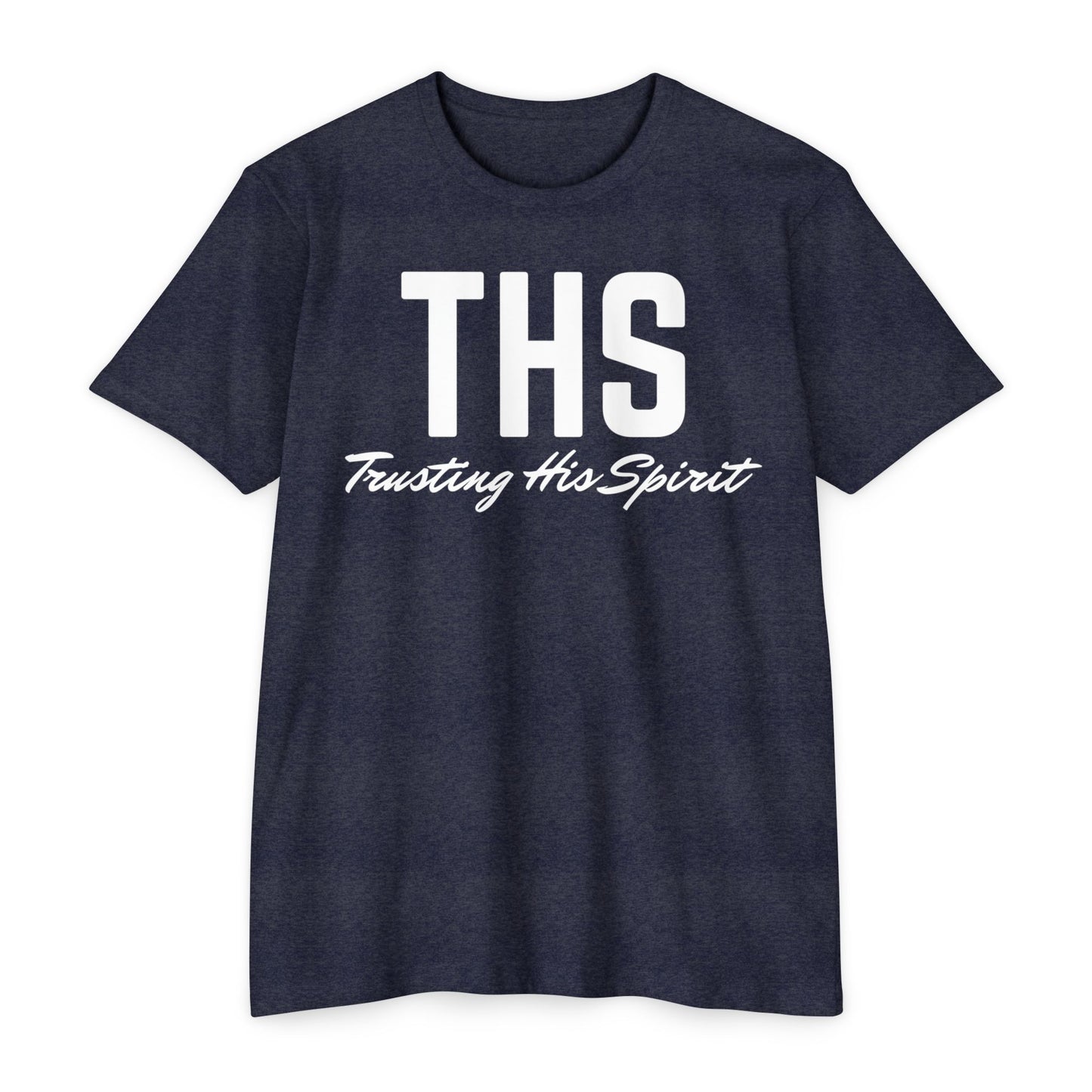 Adult THS Christian White Letters Tee