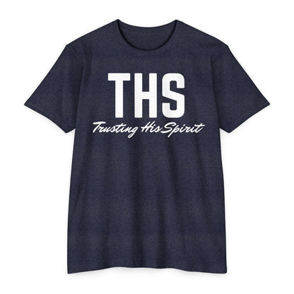 Adult THS Christian White Letters Tee