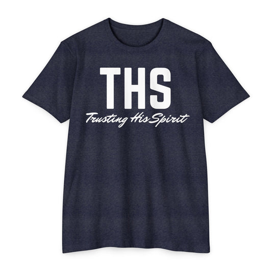 Adult THS Christian White Letters Tee