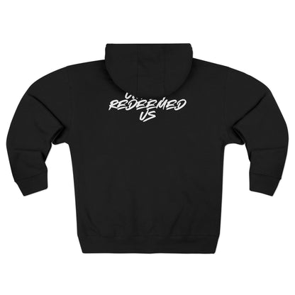 Adult Cru White Zipper Hoodie