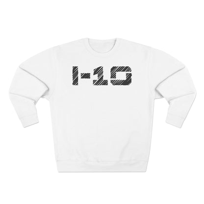 Adult I-10 Christian Black Words Crewneck