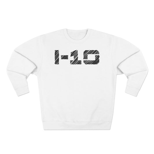 Adult I-10 Christian Black Words Crewneck
