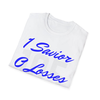 Adult 105 Christian Blue and White Letters