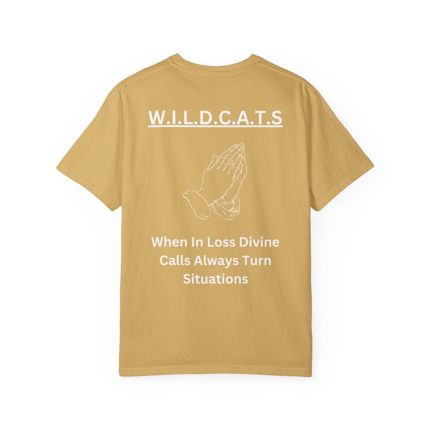 Wildcats Christian White Letters & Picture Specialty