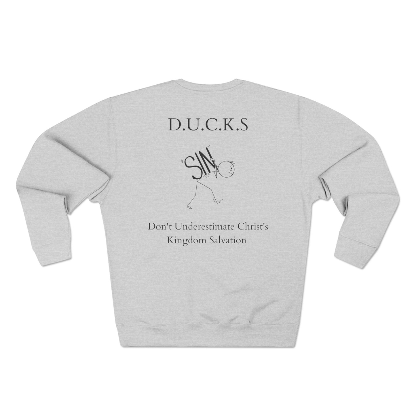 Adult DUCKS Christian Black Crewneck