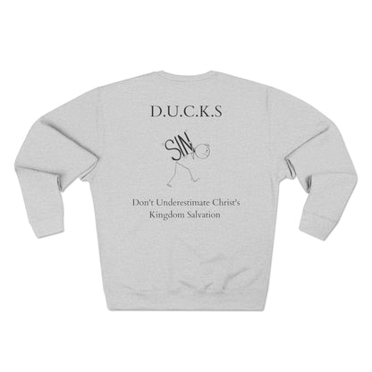 Adult DUCKS Christian Black Crewneck