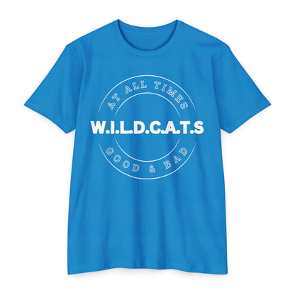 Wildcats Christian White Letters & Picture