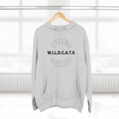 Adult Wildcats Christian Black Letters & Picture Pullover Hoodie