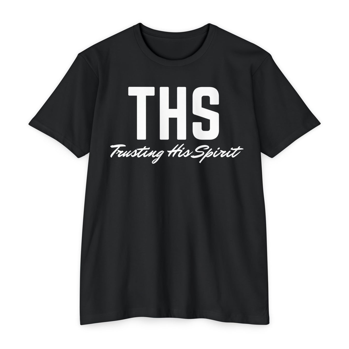 Adult THS Christian White Letters Tee