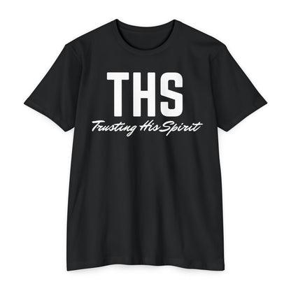 Adult THS Christian White Letters Tee