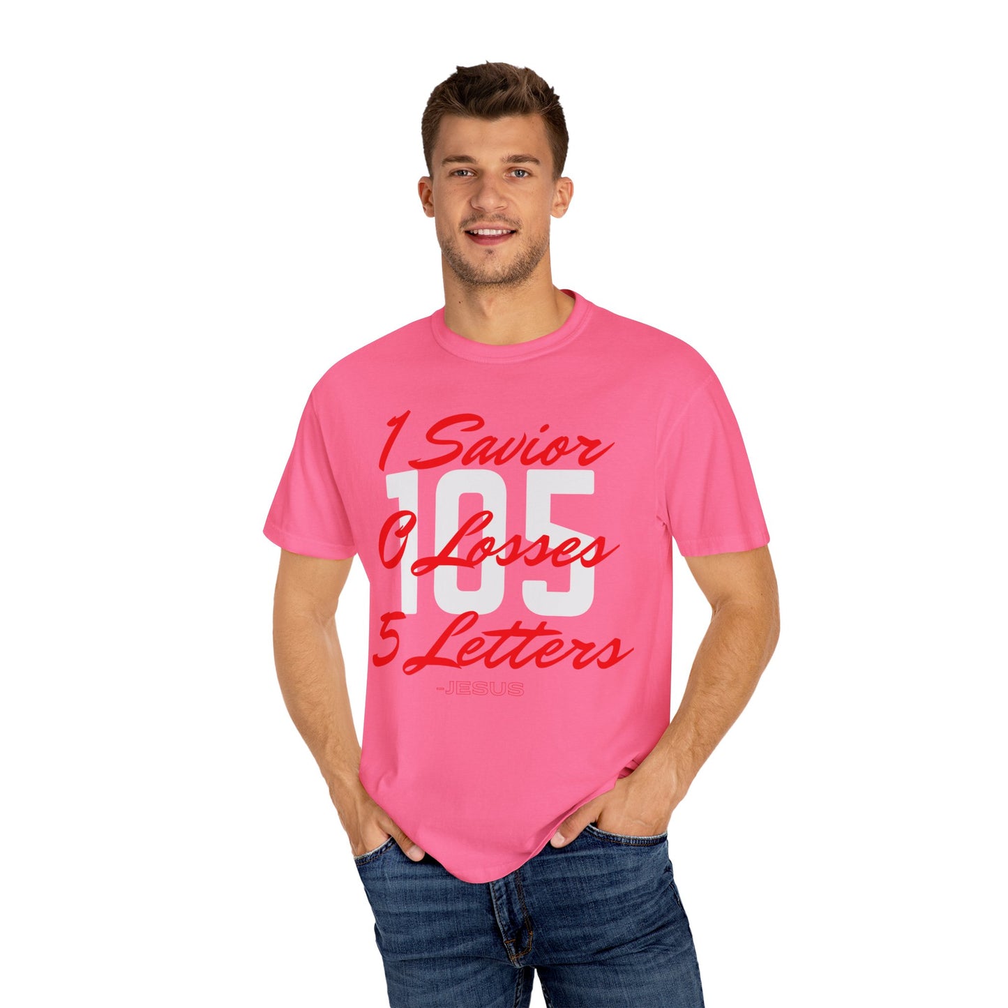 Adult 105 Christian Red and White Letters