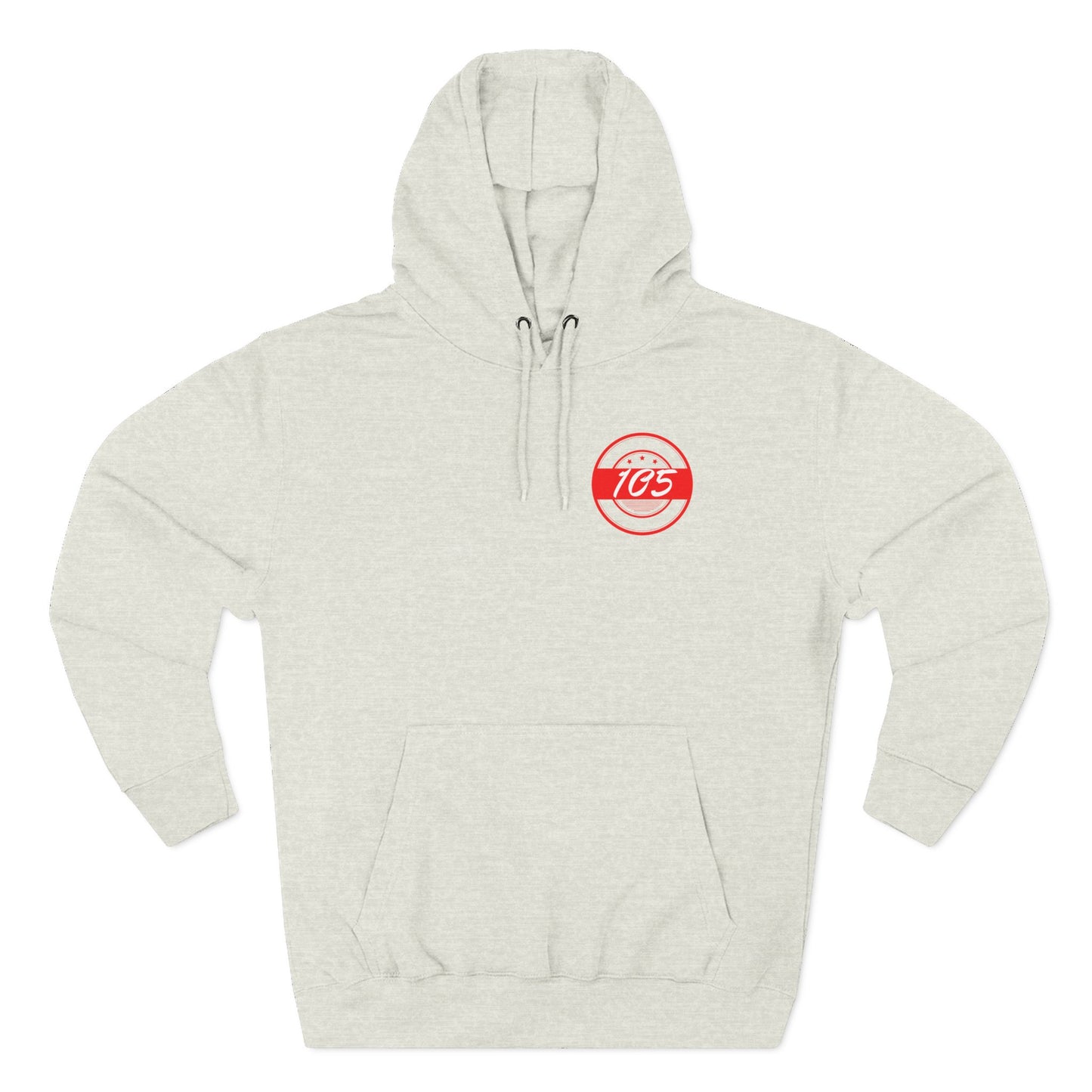 Adult 105 Christian Red and White Letters Hoodie