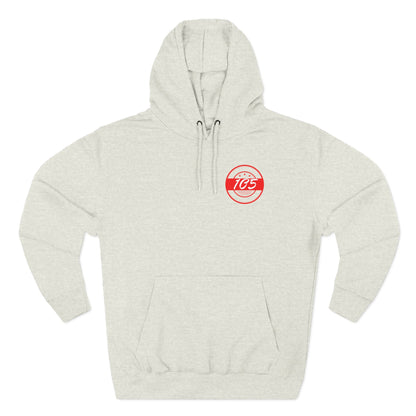 Adult 105 Christian Red and White Letters Hoodie